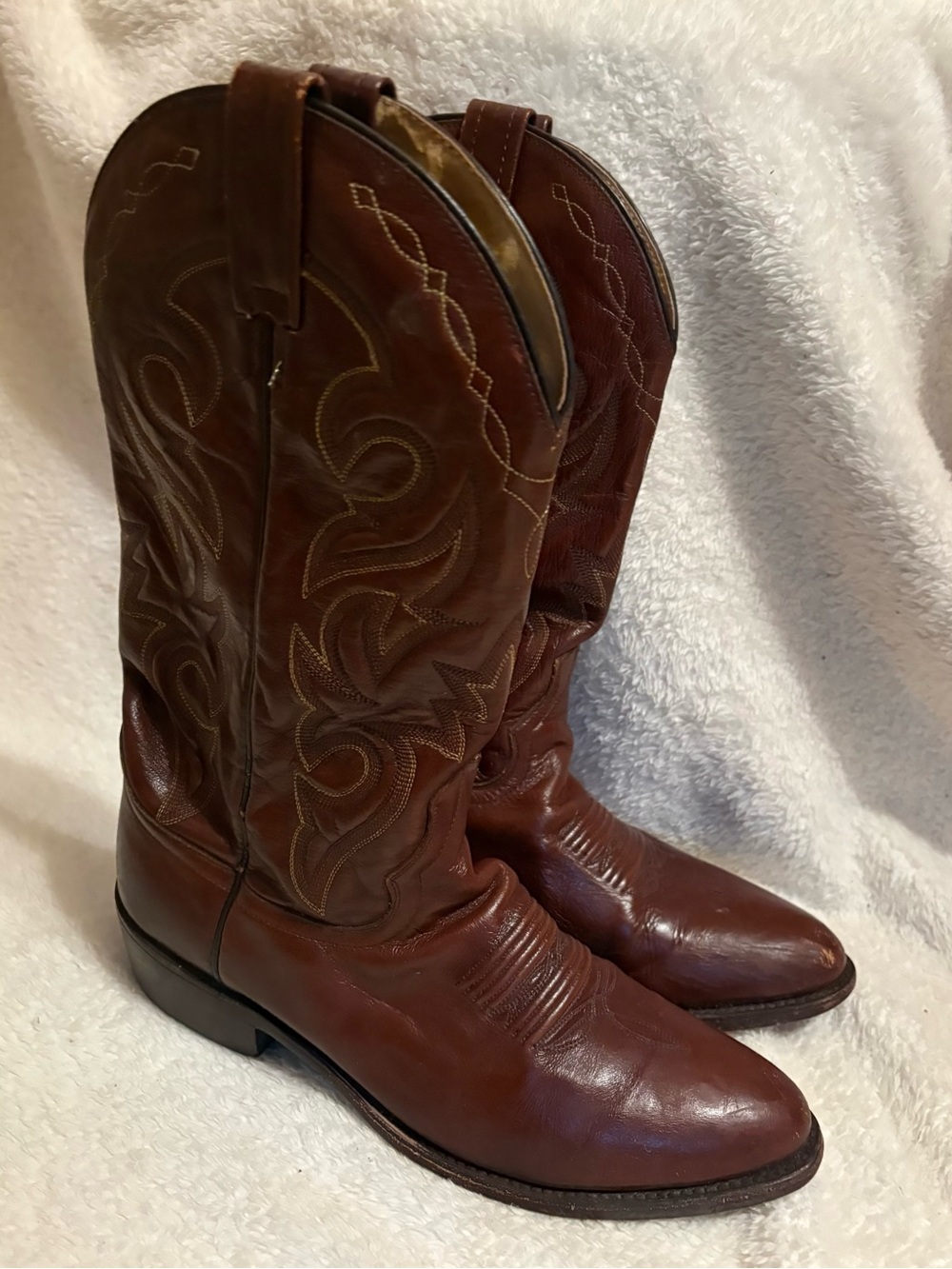 Dan Post Milwaukee Men's Brown Leather Cowboy Western Boots Snip Toe 9.5 D
